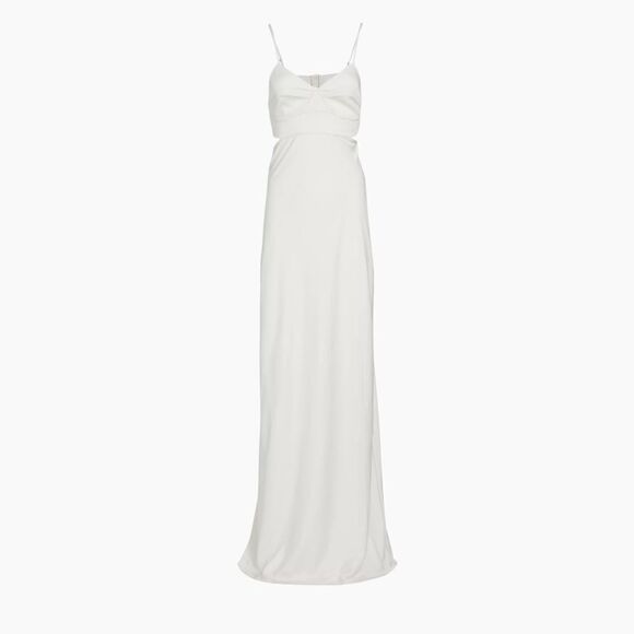 NWT A.L.C. Blakley II Cutout Dress Gown Maxi  in Whisper White Size 10 - Picture 5 of 11